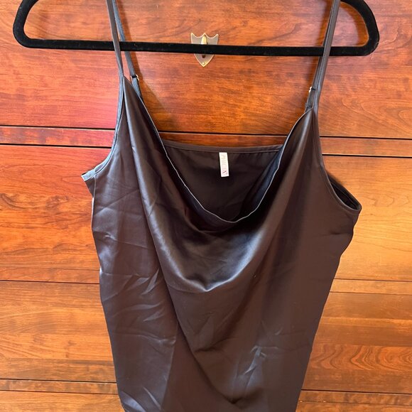 Silk Cowl Neck Top | Black - Picture 3 of 3